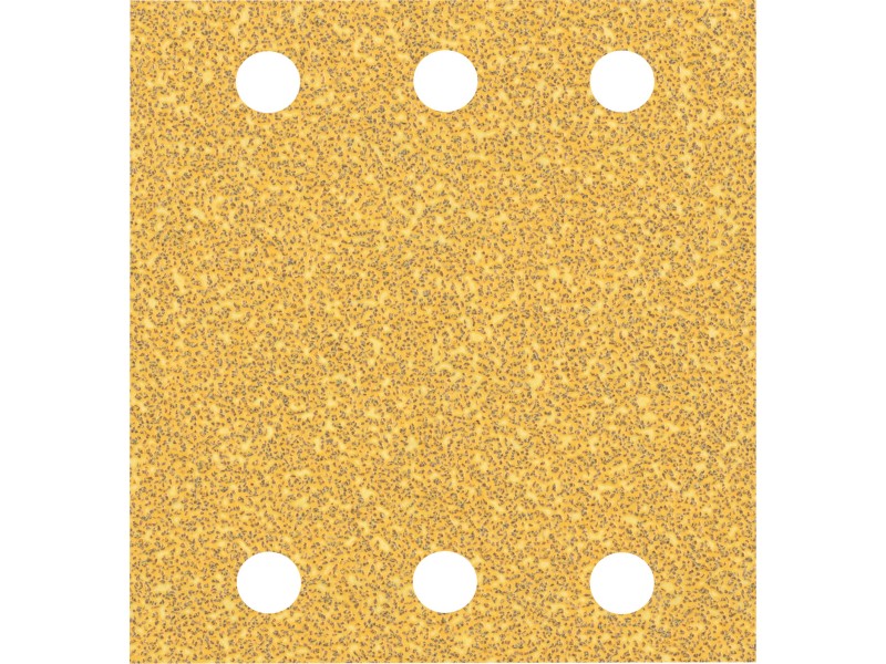 Brusni papir EXPERT C470 z 6 luknjami za vibracijske brusilnike, Dimenzije: 115x107mm, Zrnatost: 40, 2608901654